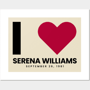 Serena Williams Love V.1 Posters and Art